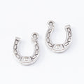 Horseshoe Metal Charm In 3 Finish Options for Jewelry Making view 8