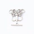 Butterfly Toggle Clasps in Two Antique Metal Finishes view 6
