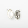 American Football Metal Charm for Jewelry Making in 3 Visible Finishes view 8