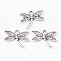 Vintage Finish Metal Openwork Dragonfly Charms in 3 Style Options view 7