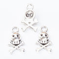 Skull and Crossbones Metal Charms in Three Finishes view 8