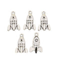 Retro Rocket Charm In 1 Metal Finish For Jewelry Making view 3