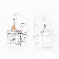 Ornate Hanging Birdcage Metal Charm in Two Antique Finishes view 6
