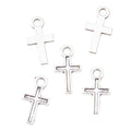 Small Cross Metal Charm In 5 Finish Options for Jewelry Making view 10