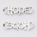 Hope Word Two Loop Connector in Two Antique Finishes view 6