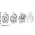 Wine Barrel and Grapes Charm in Antique Silver Tone view 3