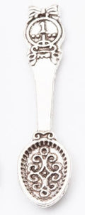 Ornate Spoon Charms in Antique Bronze, Antique Silver view 4