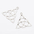 Openwork Triquetra Knot Metal Charm in Two Finishes view 6