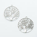 Vintage Round Tree Of Life Charms in Multiple Finishes for Jewelry Making view 9
