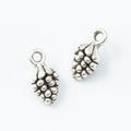 Vintage Finish Metal Pine Cone Charms in 4 Style Options view 9