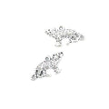Tiny Running Leopard Charm in Antique Silver for Jewelry Making view 3