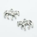 Vintage Finish Metal Zebra Charms in 2 Style Options view 6
