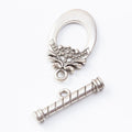 Ornate Oval Toggle Clasps in Two Antique Metal Finishes view 6