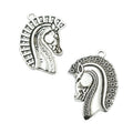 Decorative Horse Head Metal Charms in Three Finishes view 8