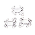 Rounded Crab Metal Charms in Two Antique Finishes Jewelry Components view 7
