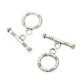 Round Toggle Clasp in 2 Metal Finishes for Jewelry Making view 6