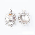 Lattice Shell Turtle Bezel Charms in Two Antique Finishes view 6