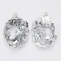Art Nouveau Woman Portrait Charm in 2 Metal Finishes for Jewelry Making view 6
