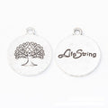 Round Tree Of Life Double-Sided Charm Metal Jewelry Making Component view 5