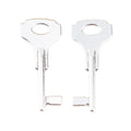Flat Utility Key Charm Metal Jewelry Making Pieces view 6