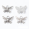 Butterfly Metal Charm 2 Finish Options Craft Supply view 6