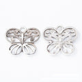 Openwork Butterfly Metal Charms in Two Antique Finishes view 6