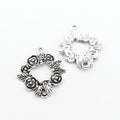 Vintage Floral Link Connector in 2 Finishes for DIY Jewelry Making view 6