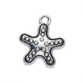Dotted Starfish Metal Charm in 4 Pictured Finishes view 9