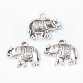 Walking Elephant Charm in 2 Finishes for Jewelry Making view 6