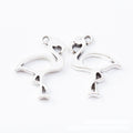 Open Flamingo Frame Charms in Antique Bronze, Antique Silver view 5