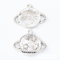 Antique Saturn Planet Metal Charms With Star Details view 5