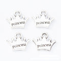 Princess Crown Metal Charm Pendant in Five Finishes view 10