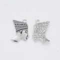 Nefertiti Profile Charm in 5 Metal Finishes for Jewelry Making view 10