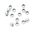 Smooth Round Small-Hole Detailed Metal Beads in 4 Finishes view 9
