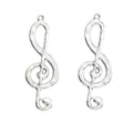Openwork Treble Clef Metal Charms in Three Antique Finishes view 8