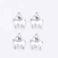 Curled Horn Sheep Metal Charms in Two Antique Finishes view 6