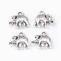 Decorated Elephant Charm in Multiple Metal Finishes for Jewelry Making view 9