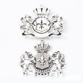 Crowned Lion Crest Charm Metal Jewelry Making Pieces view 6