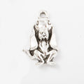 Seated Long Ear Dog Metal Charms In Two Finishes For Jewelry Making view 6