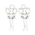 Scissors Metal Charms in Four Metallic Finishes Jewelry Making Pendants view 9