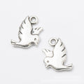 Flying Bird Silhouette Metal Charm Pendant Jewelry Making Component view 5