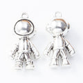Rounded Astronaut Charm In 4 Metal Finishes For Jewelry Making view 9