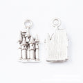 Vintage Tall House Charms in Multiple Finishes for Jewelry Making view 8