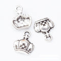 Mini Crown Metal Charms In Four Finishes For Jewelry Making view 9