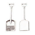 Square Garden Shovel Metal Charms in Two Antique Finishes view 7