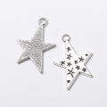 Cutout Star Metal Charm in 3 Distinct Finishes for Jewelry Making view 8