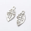 Vintage Openwork Leaf Charm in 3 Finishes for DIY Jewelry Making view 7