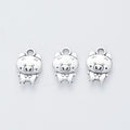 Cartoon Pig Charm Small Metal Pendant in Five Finishes view 10