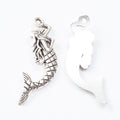 Mermaid Charm in 2 Finishes Metal Component for Jewelry Making view 6