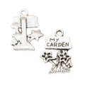 My Garden Sign Metal Charm 4 Finish Options Craft Supply view 9